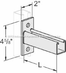 Single Channel Reversible Bracket 24" S1 - Click Image to Close