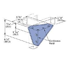 6 Hole Gusset RH Corner Connector