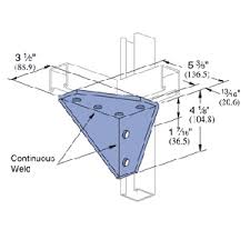 6 Hole Gusset LH Corner Connector